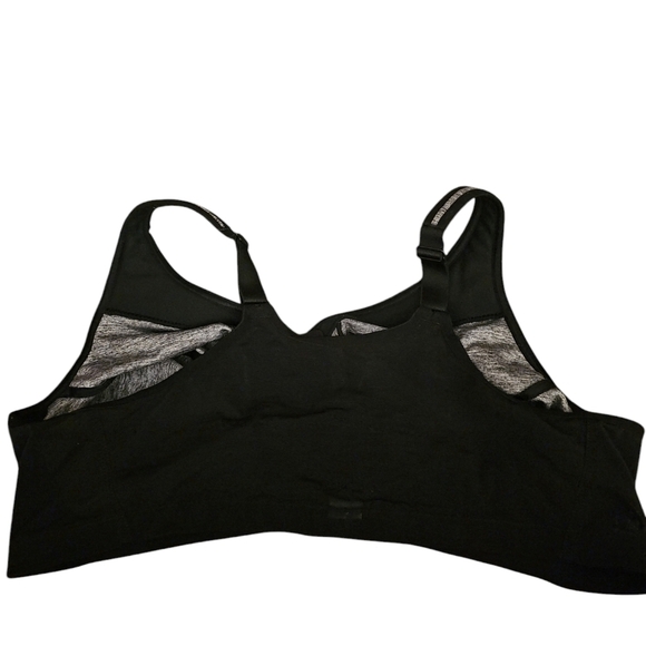 GLAMORISE Gray black Heather Magic Lift Posture Back wireless  sz 46 C Bra WL210 - Picture 6 of 7